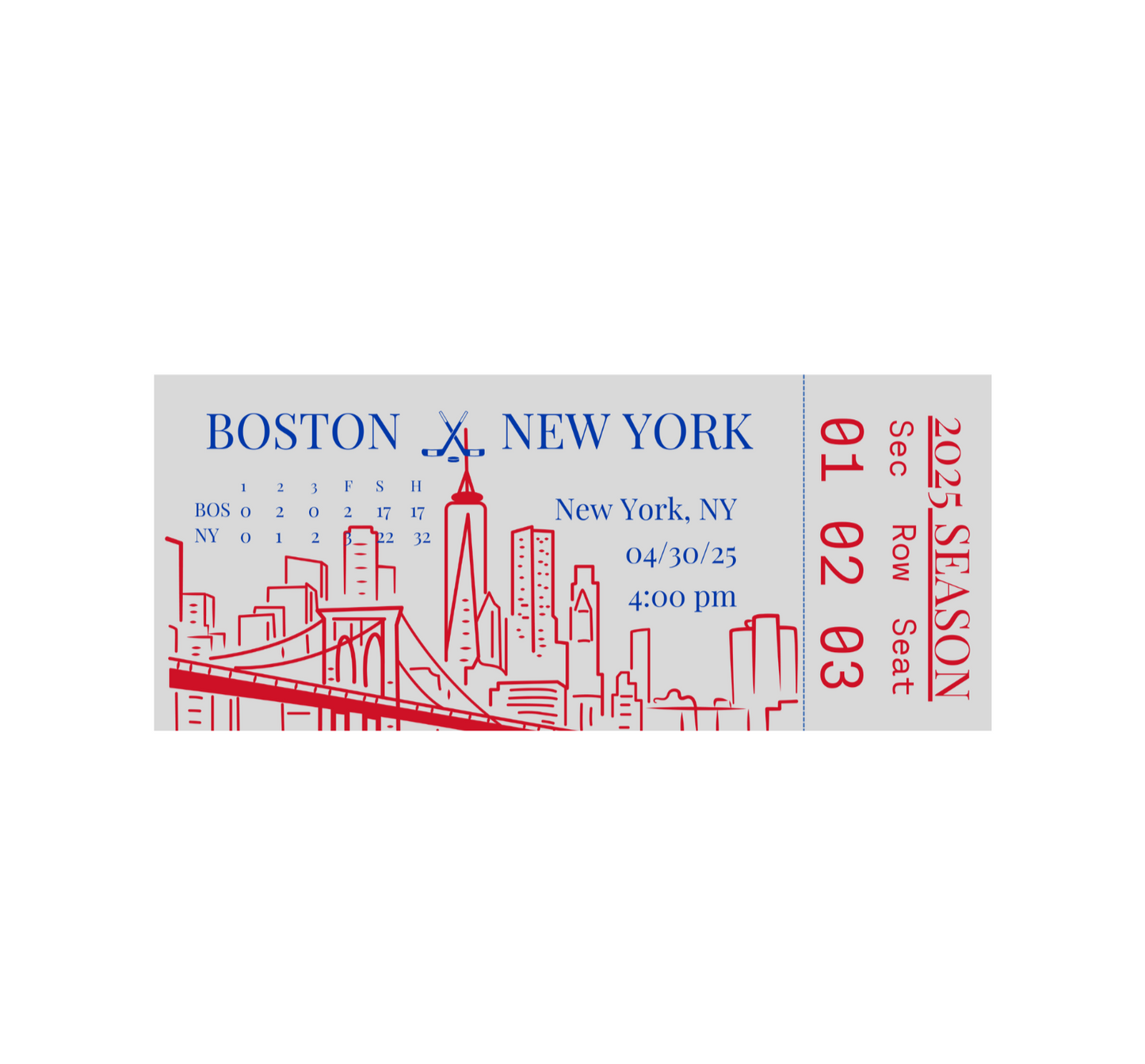 NY(R) Skyline FanStub