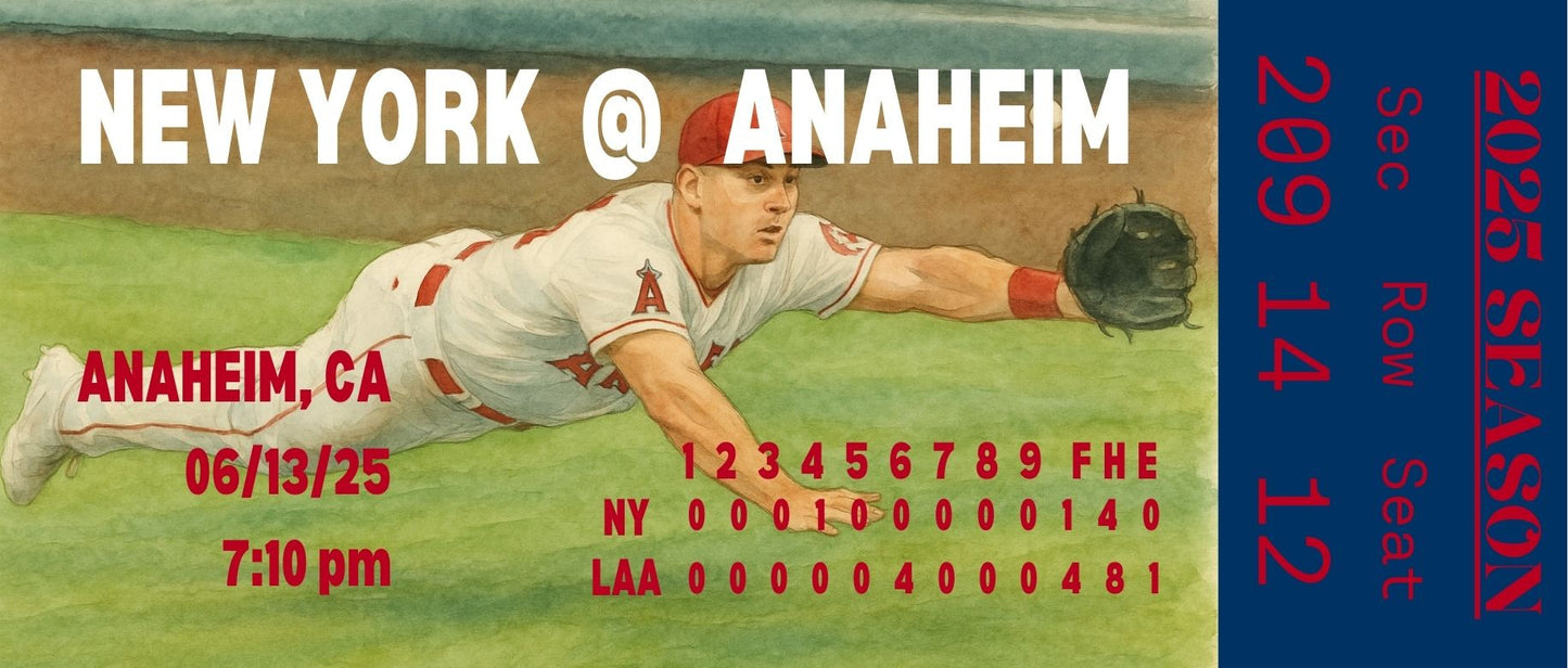 Anaheim FanStubs